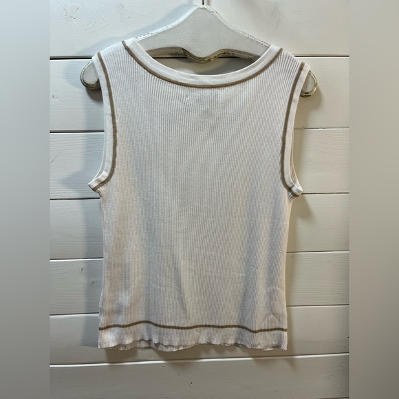 JONES NEW YORK – White Knit Tank Top (2X) - Picture 3 of 7